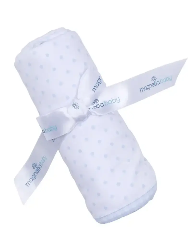 Magnolia Baby Gingham Dots Blanket - Blue