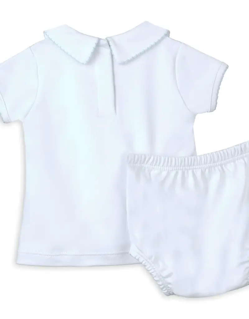 Magnolia Baby Landon's Classics Smocked Diaper Cover Set - Blue