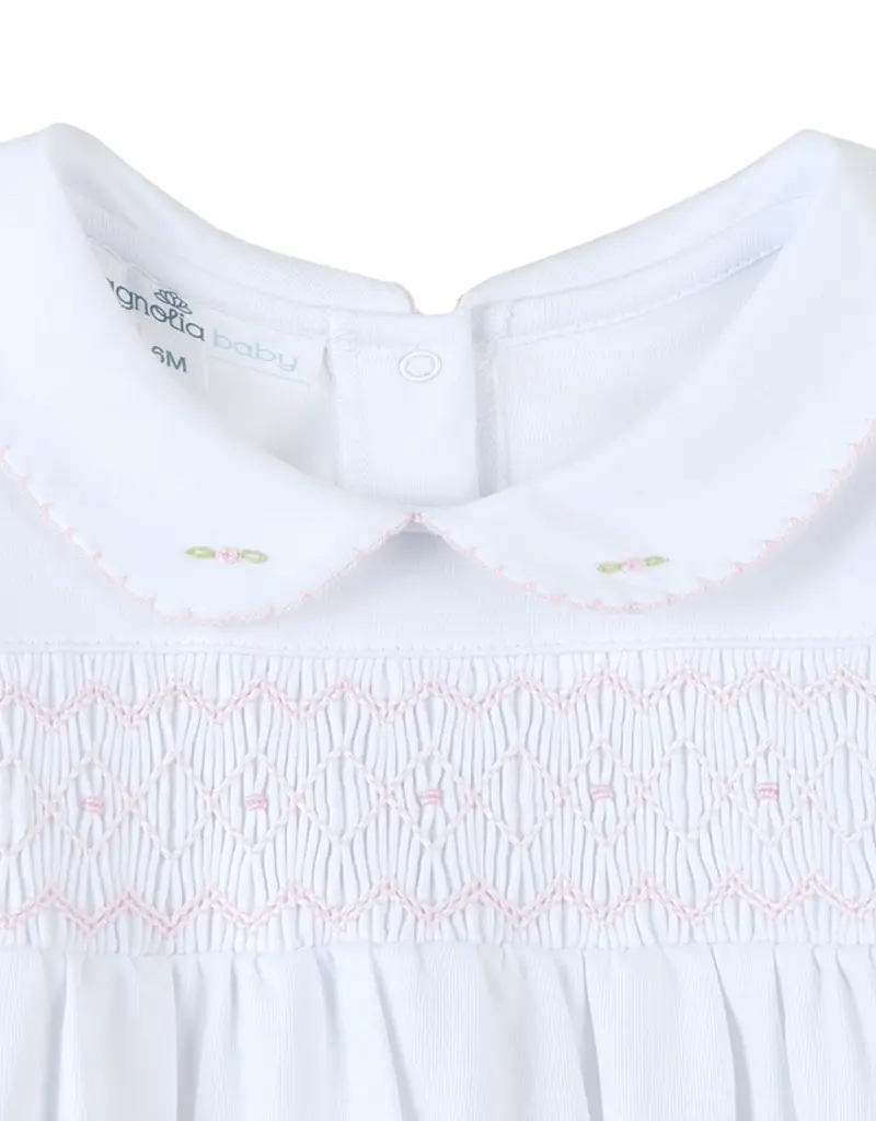 Magnolia Baby Lizzie's Classics Smocked Bubble - Pink