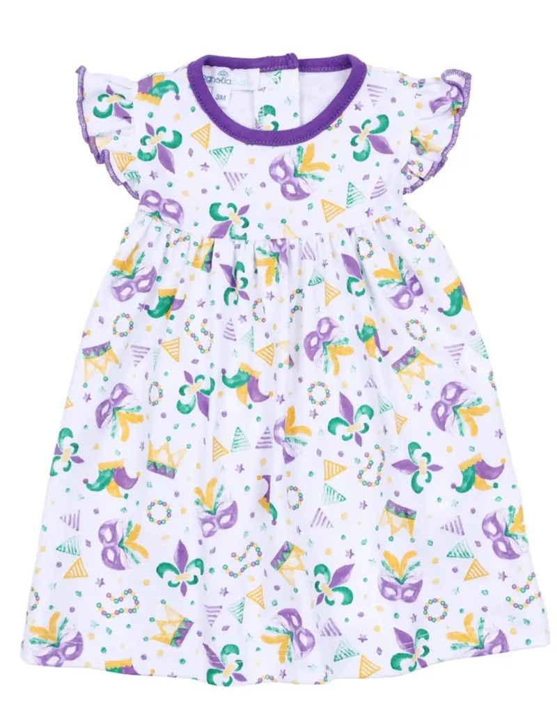 Magnolia Baby Mardi Gras Munchkins Dress