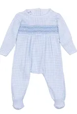 Magnolia Baby Peek-A-Boo Wishes Smocked Footie - Blue