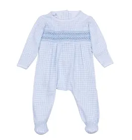 Magnolia Baby Peek-A-Boo Wishes Smocked Footie - Blue