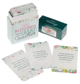 Christian Art Gifts Box of Blessings For A Great Teacher