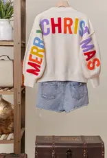 Mello Oversized Merry Christmas Sweater