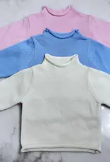 Hampton James Clothing White Rollneck Sweater