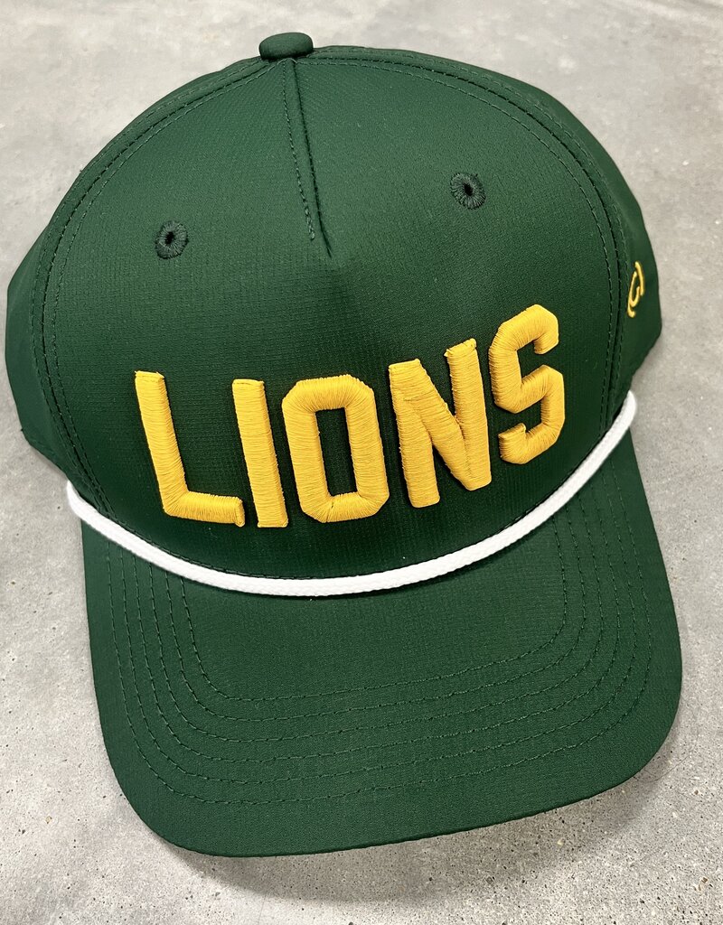 Codeword Green & Gold Lions Rope Hat