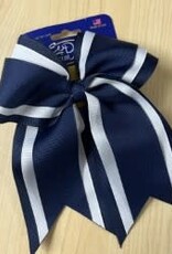 Ee Dee Trim Co., Inc. 3 Layer Cheer Bow - Navy & White