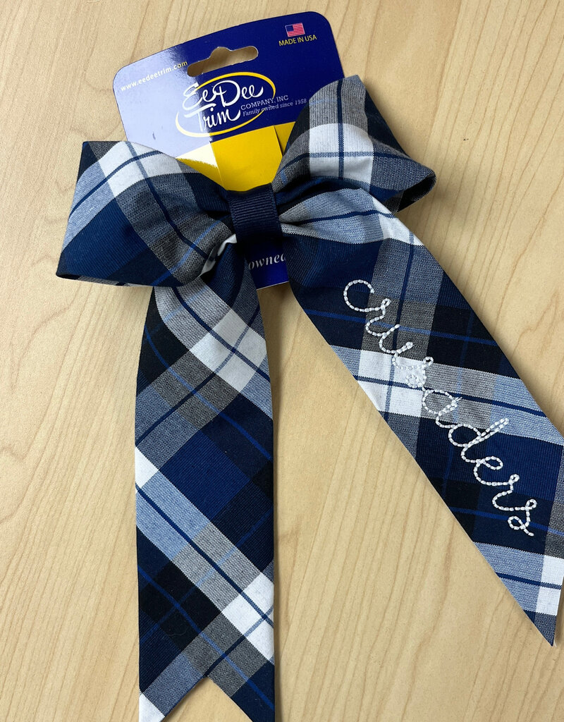 Ee Dee Trim Co., Inc. Embroidered Jumbo Plaid Bow