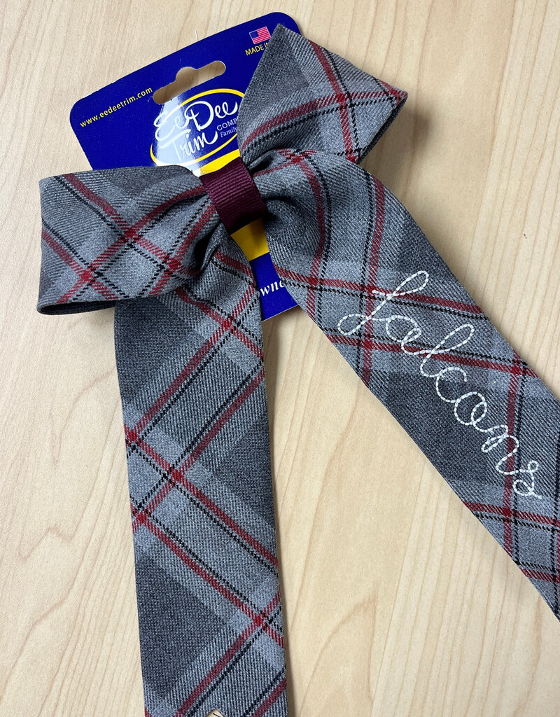Ee Dee Trim Co., Inc. Embroidered Jumbo Plaid Bow