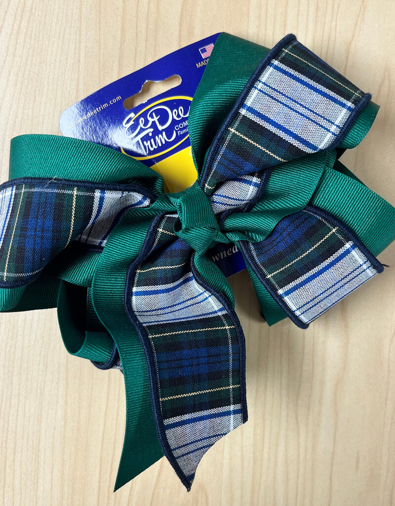 Ee Dee Trim Co., Inc. Jumbo Plaid & Ribbon Bow