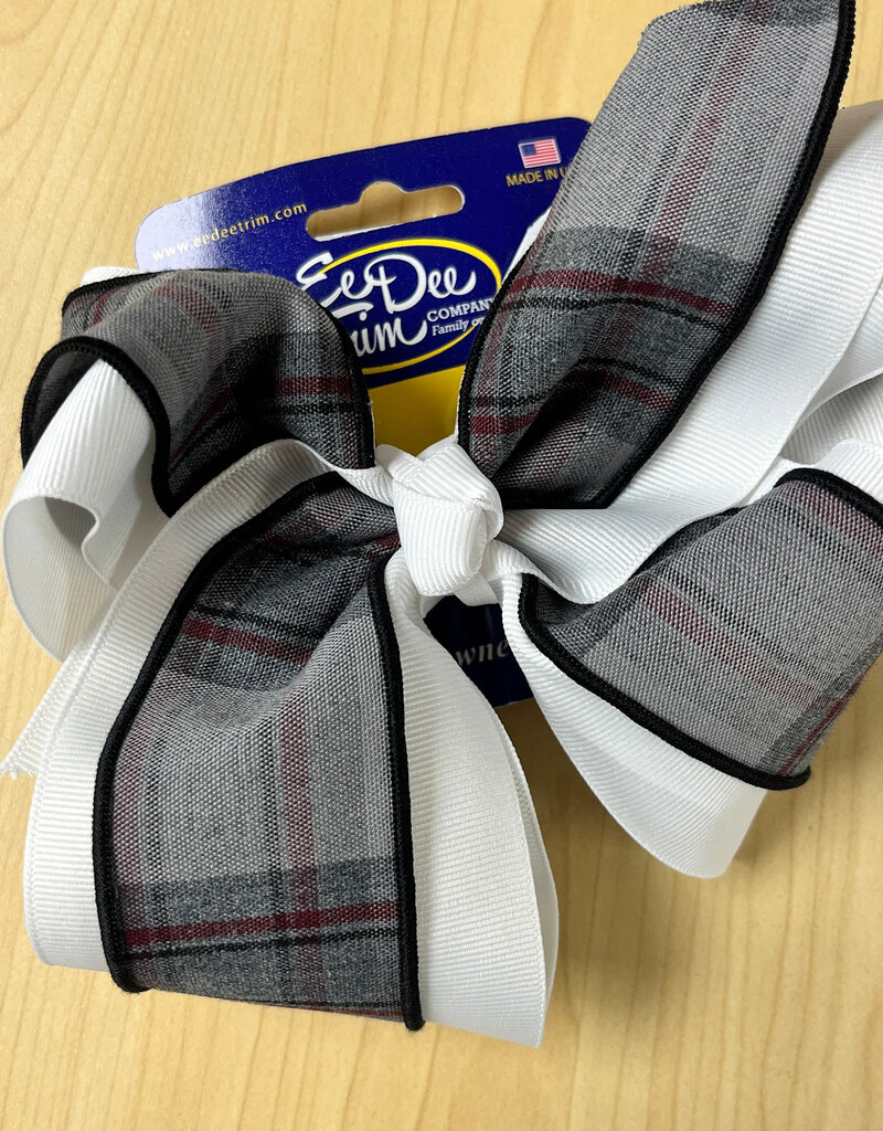 Ee Dee Trim Co., Inc. Jumbo Plaid & Ribbon Bow