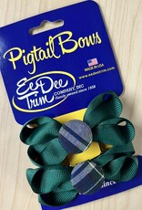 Ee Dee Trim Co., Inc. Plaid Pigtail Button Bows