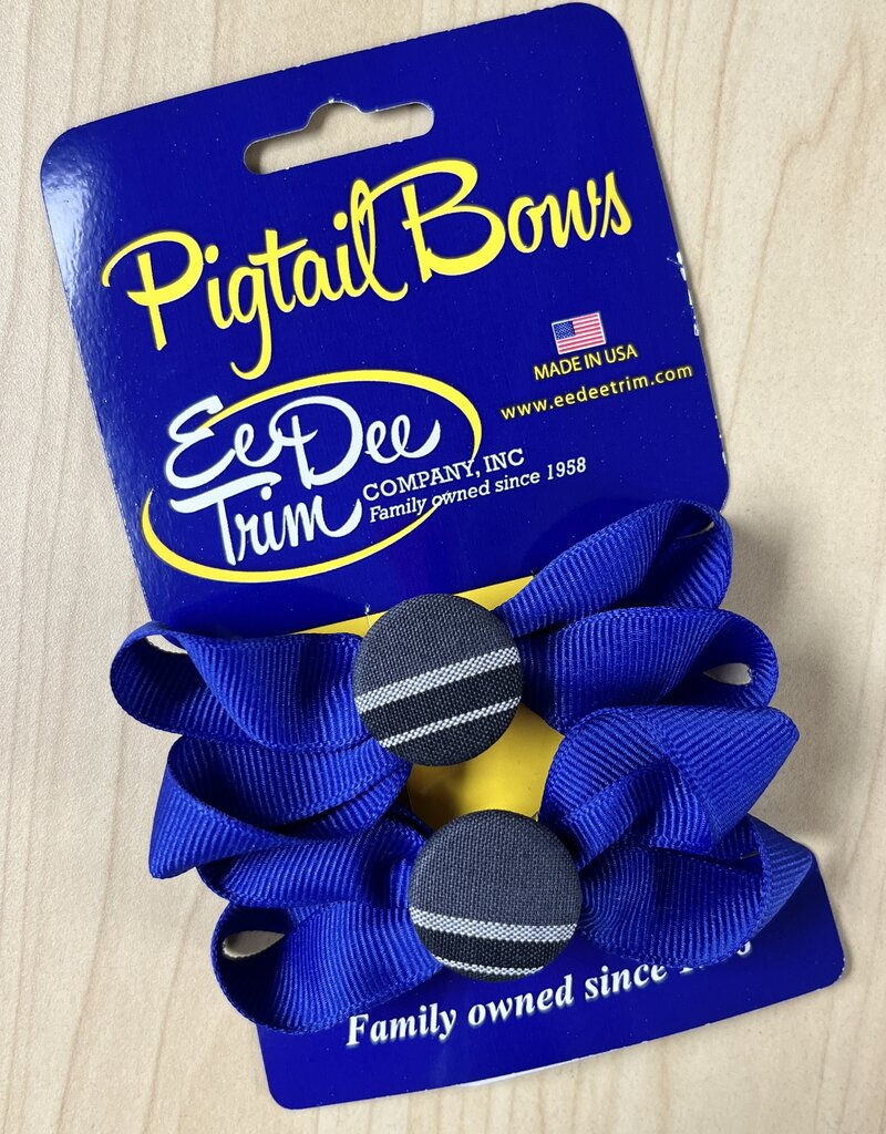 Ee Dee Trim Co., Inc. Plaid Pigtail Button Bows