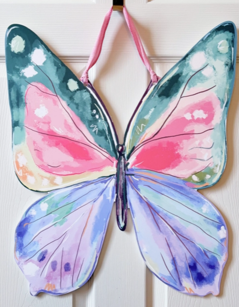 Home Malone Spring Butterfly Door Hanger
