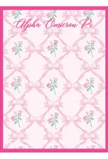 Over the Moon Sorority Floral Notepad AOΠ