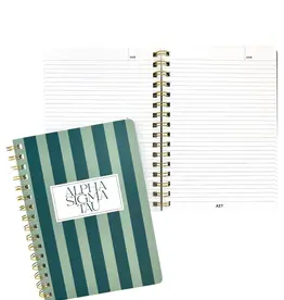 Duo Threads Sorority Stripe Notebook AΣT