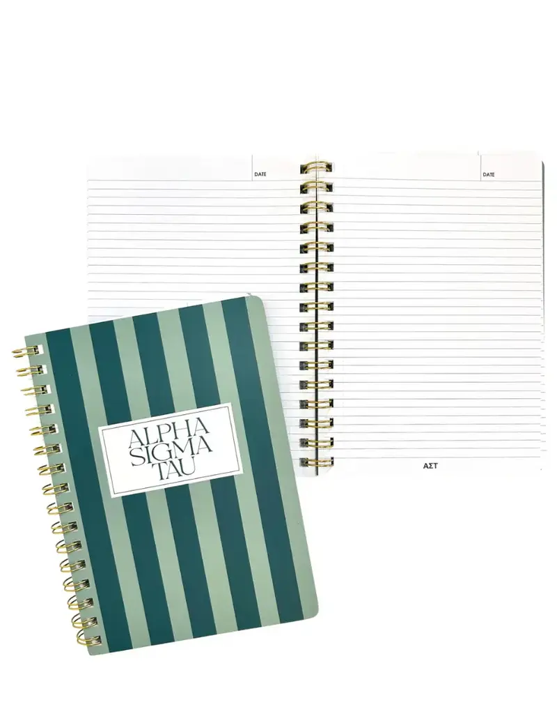 Duo Threads Sorority Stripe Notebook AΣT