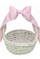 The Royalty Collection Pink Cotton Pique Basket Bow