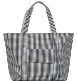 TRVL Jumbo Tote - Gingham Black