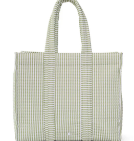 TRVL Quilted Go Go Tote - Pimlico Stripe Sage