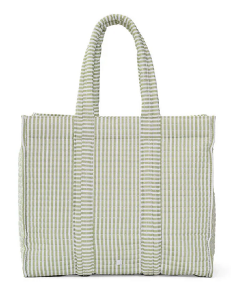 TRVL Quilted Go Go Tote - Pimlico Stripe Sage