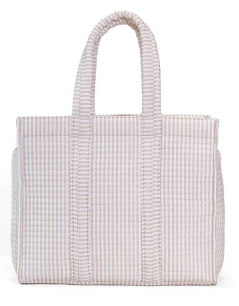 TRVL Quilted Go Go Tote - Pimlico Stripe Sand