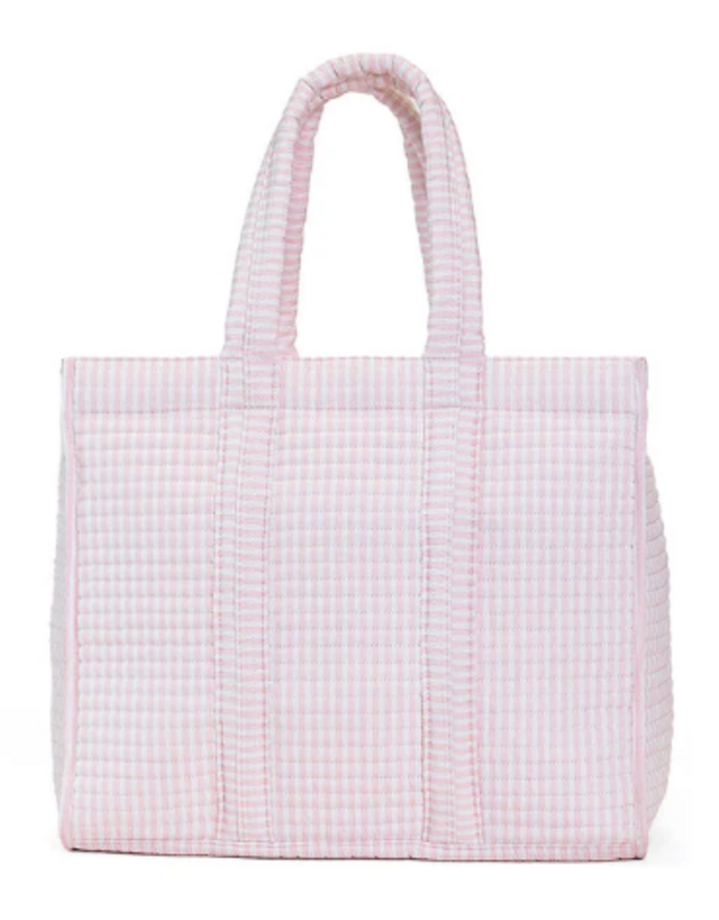 TRVL Quilted Go Go Tote - Pimlico Stripe Pink