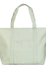 TRVL Jumbo Tote - Pimlico Stripe Sage