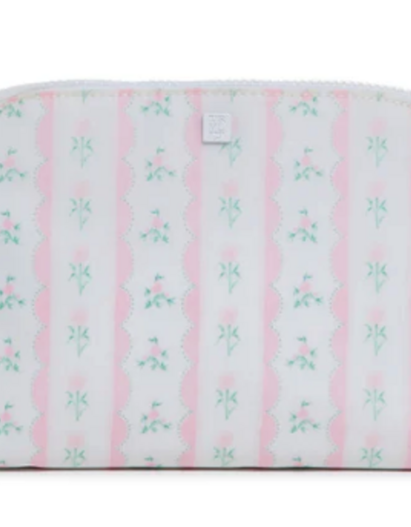 TRVL Goodie Cosmetic Bag - Ribbon Floral Pink