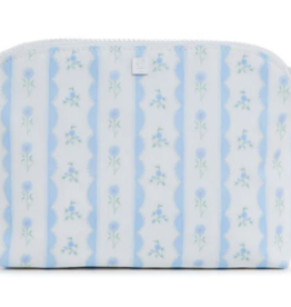 TRVL Goodie Cosmetic Bag - Ribbon Floral Blue