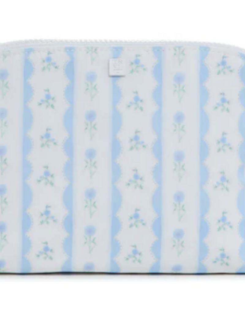 TRVL Goodie Cosmetic Bag - Ribbon Floral Blue