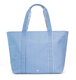 TRVL Jumbo Tote - Pimlico Stripe Chambray