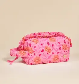 The Darling Effect Essentials Quilted Pouch - Poppin' Petals Pink