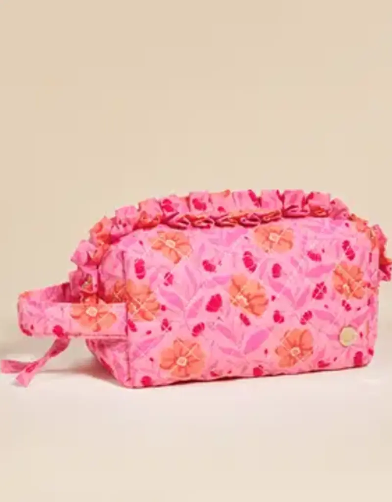 The Darling Effect Essentials Quilted Pouch - Poppin' Petals Pink