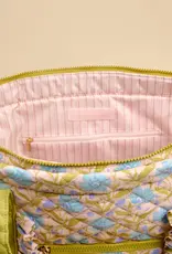 The Darling Effect The Everyday Quilted Tote Bag - Poppin' Petals Aqua