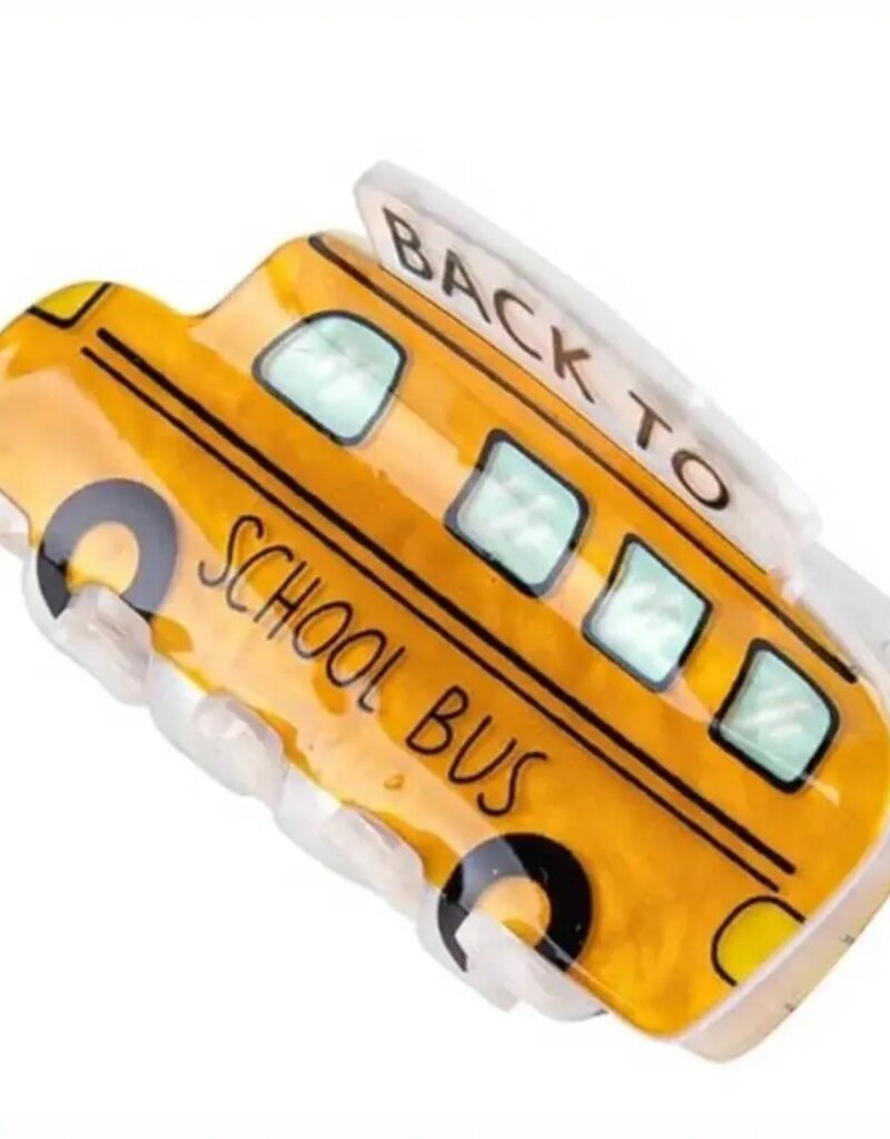 School Bus Hair Clip