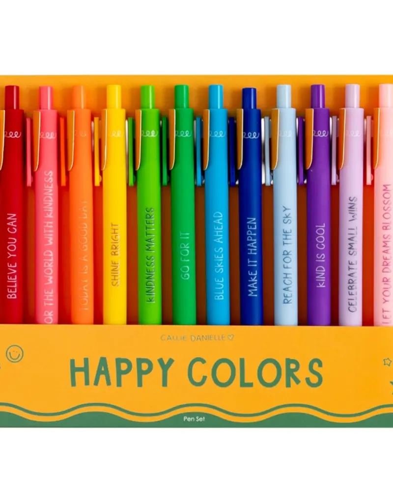 Callie Danielle Happy Colors Crayon Affirmations Pen Set