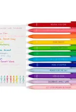 Callie Danielle Happy Colors Crayon Affirmations Pen Set