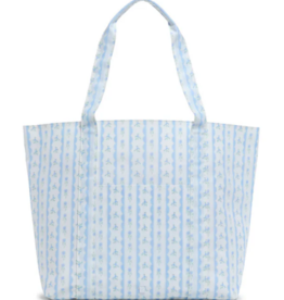 TRVL Jumbo Tote - Ribbon Floral Blue