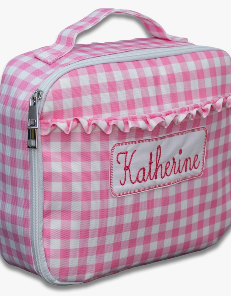 Sugar Bee Clothing Pink Gingham Lunch Box