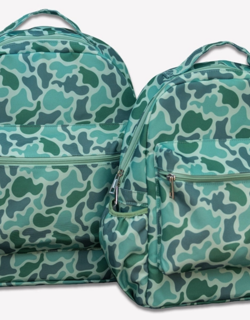 Sugar Bee Clothing Green Camo Backpack