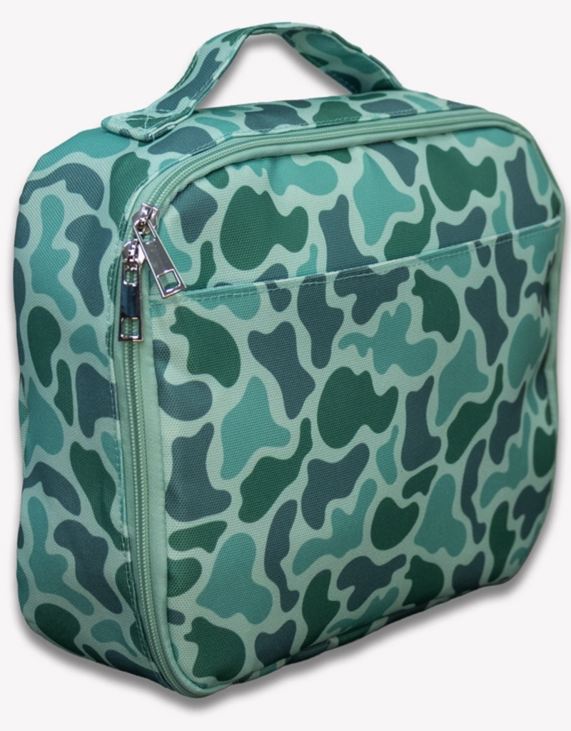 Sugar Bee Clothing Green Camo Lunch Box
