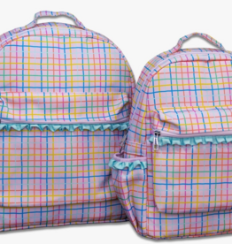 Sugar Bee Clothing Pink Plaid Backpack
