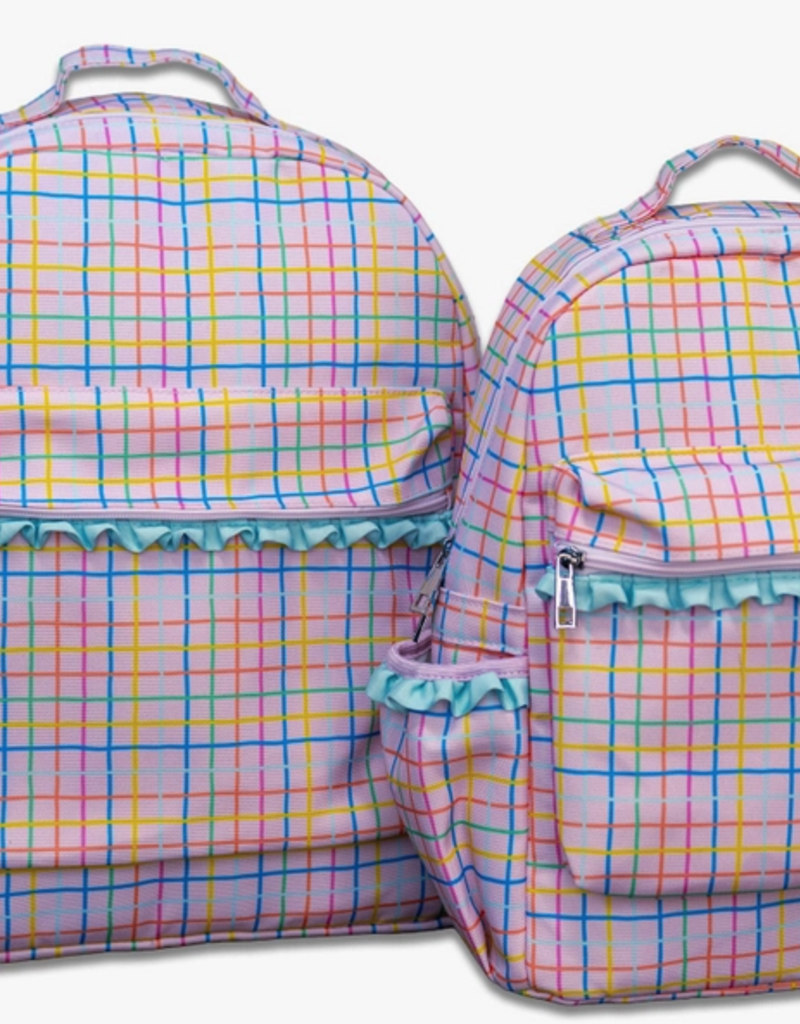 Sugar Bee Clothing Pink Plaid Backpack