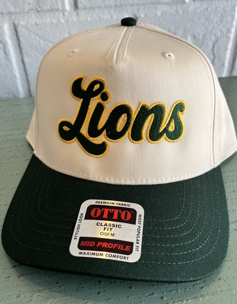 Canvas Green Lions Hat