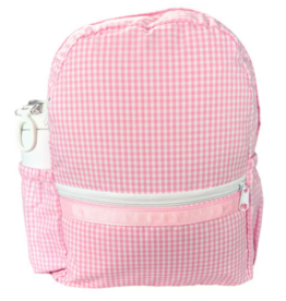 Oh Mint Medium Backpack w/ Pockets Pink Gingham