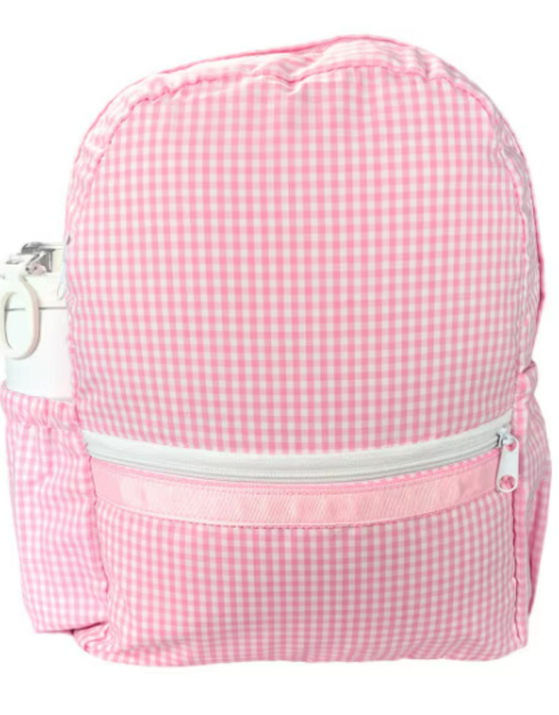 Oh Mint Medium Backpack w/ Pockets Pink Gingham