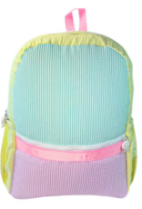 Oh Mint Medium Backpack w/ Pockets 1989 Seersucker