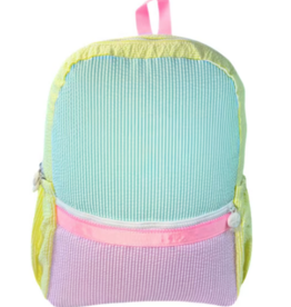 Oh Mint Medium Backpack w/ Pockets 1989 Seersucker