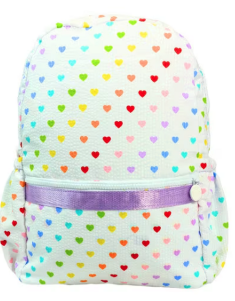 Oh Mint Medium Backpack w/ Pockets Tiny Hearts